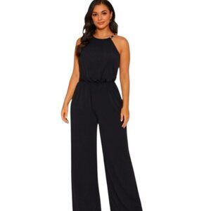 Laundry by Shelli Segal Wide Leg Jumpsuit - Black